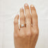 Twisted Four Claw Round Lab Grown Diamond Ring